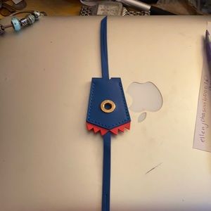 Blue lv leather clocheete